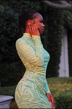 Load image into Gallery viewer, Neon Euphoric Print Bodycon Dress
